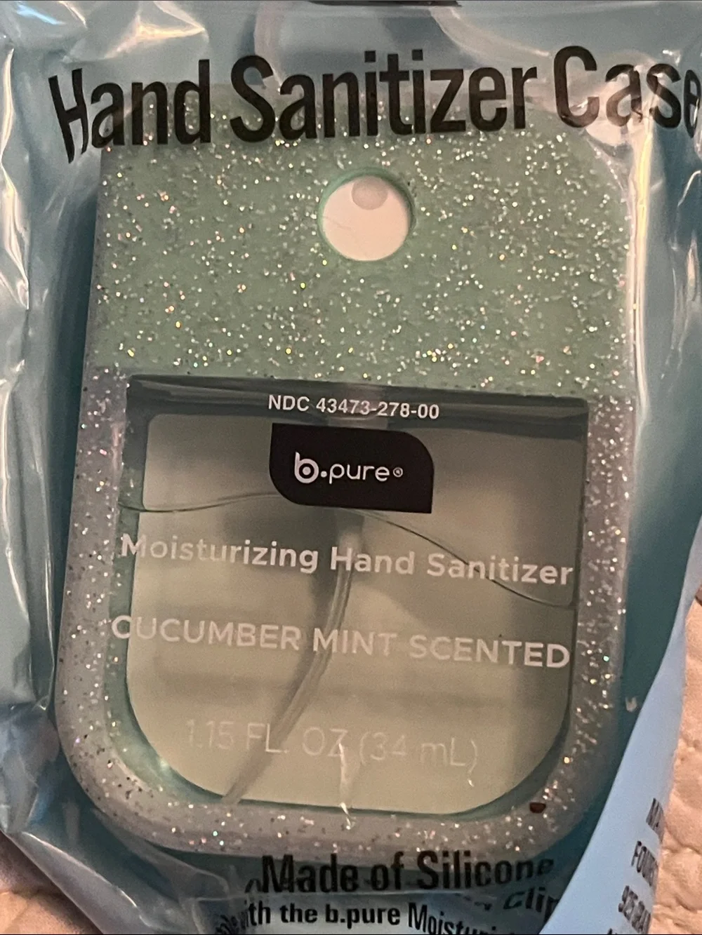 Spray Hand Santizers in Matching Clip On Silicone Cases